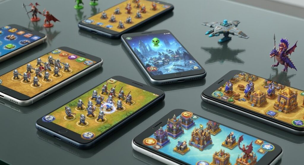 Downloaded Mobile Strategy Game