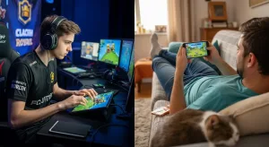 We gave the same Clash Royale’s deck to a pro player and a casual player. Who won more? 